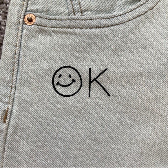 LEVIS 501 DENIM JEANS LIGHT WASH 30X29 DOODLE ART - Picture 6 of 10